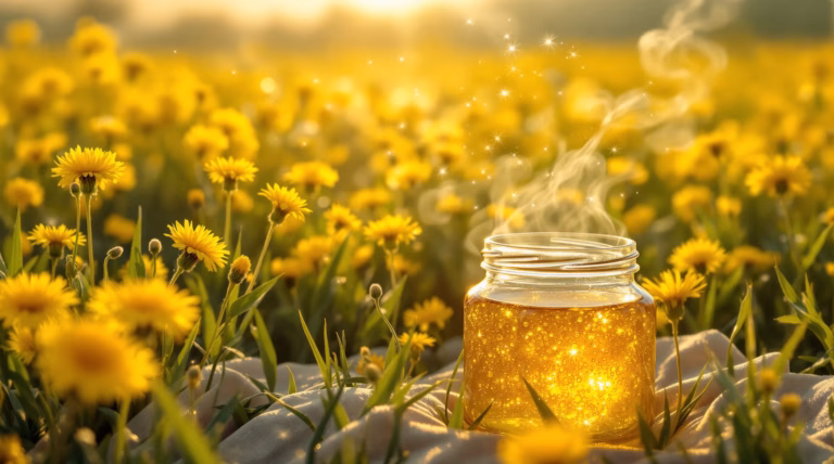 Miód z mniszka lekarskiego – Właściwości, przepisy i zastosowanie